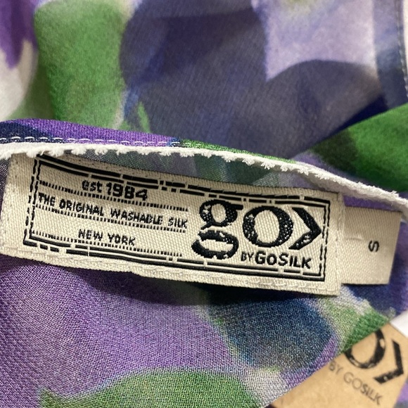 NWT GO BY GOSILK GARDEN VARIETY PURPLE HAZE DRESS - Picture 5 of 7